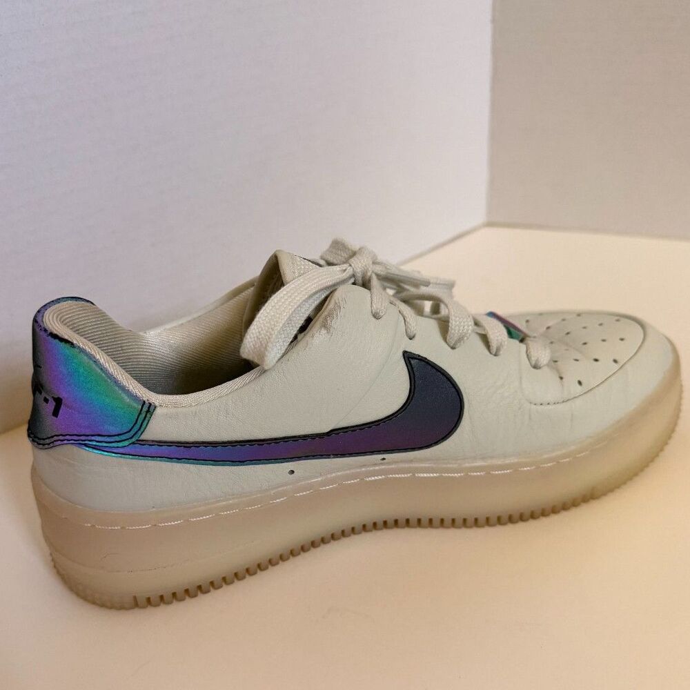 Nike Air Force 1 Sage Low LX Spruce Aura Iridescent Size 8.5 AR5409-003 Platform - Picture 5 of 14